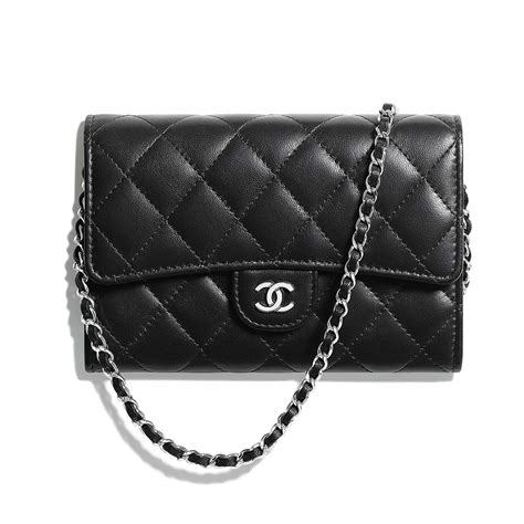 chanel folding clutch|chanel clutch with chain black.